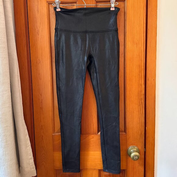 Spanx Faux Leather Leggings - Black, Medium - Picture 2 of 11